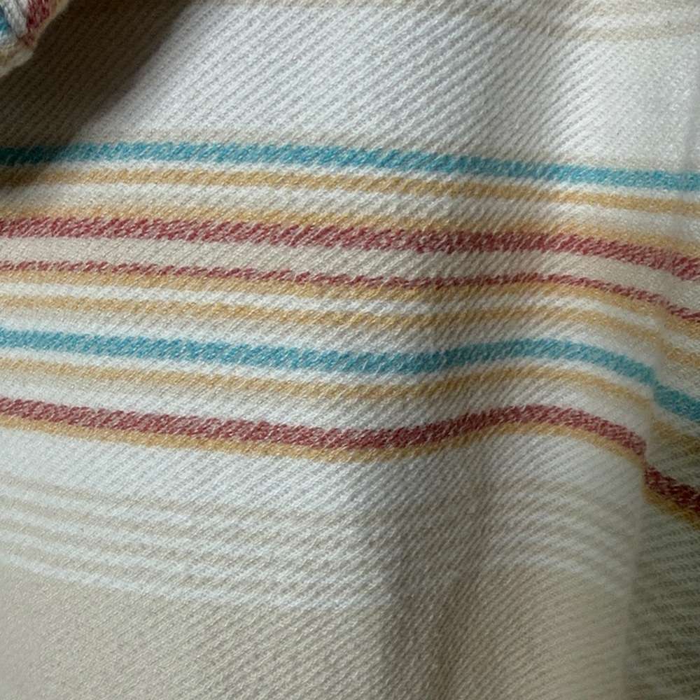 O'Neill Bavaro Cream Striped Pullover Hoodie - Picture 9 of 11
